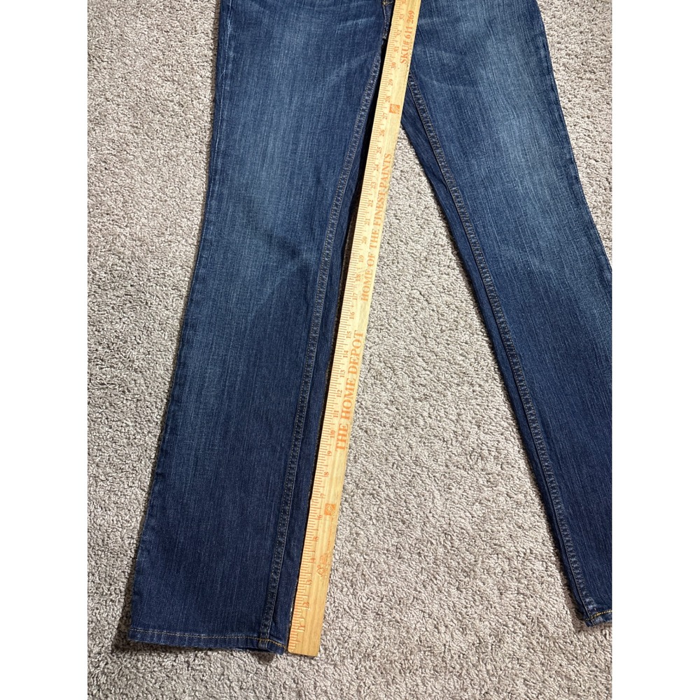 Banana Republic Womens 08 Dark Wash Straight Leg Stretch Denim Jeans USA Made - Picture 5 of 7